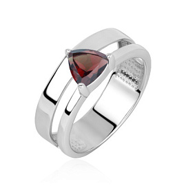 Кольцо один камень 1340155537 серебро