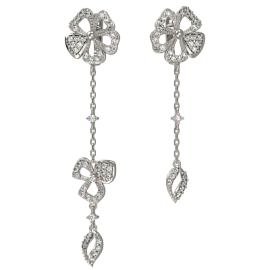 Серьги подвесные 1033902-01110 серебро