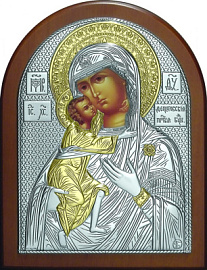 Икона 2ЮЗЛ-18 ювелирный сплав Федоровская Божья Матерь