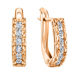 Серьги дорожка СргЛ57.бцФ.з585 золото Дорожка