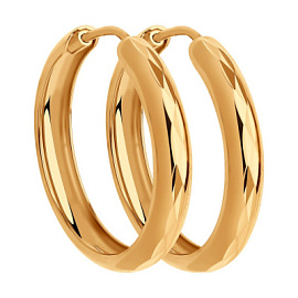 Серьги конго 140019 золото