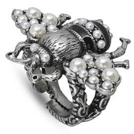 Кольцо EX000122SB-01R ювелирный сплав Пчела