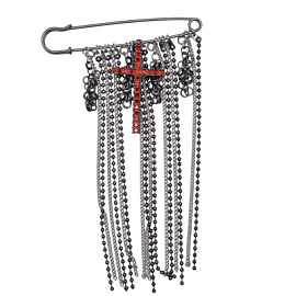 Булавка 341110097 ювелирный сплав Крест