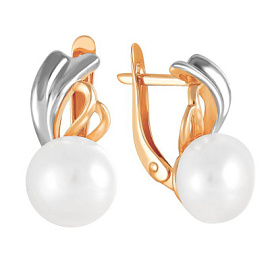 Серьги один камень 290-1-790Р золото