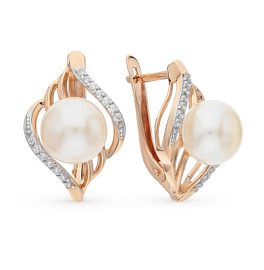 Серьги 290-1-563Р золото