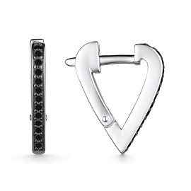 Серьги 02-3963.0КЦ1-17 серебро Сердце