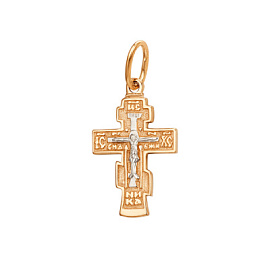 Крест христианский 708817-1002 золото Полновесный
