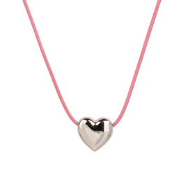 Колье 3-2882-W ювелирный сплав Сердце