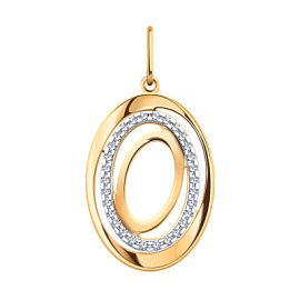 Подвеска 50143 золото Овал