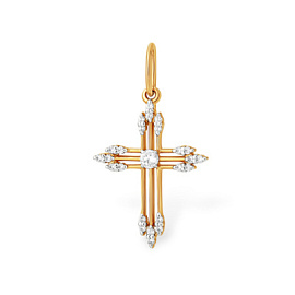 Крест декоративный П13210191 золото