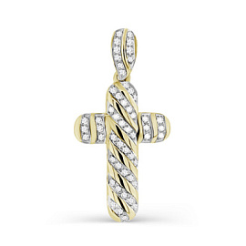 Крест декоративный 3-201-7984 серебро