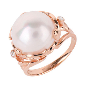 Кольцо один камень 2120 золото