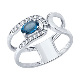 Кольцо 92014835 серебро