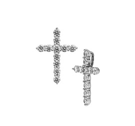 Крест декоративный ПДР0025К серебро Крест