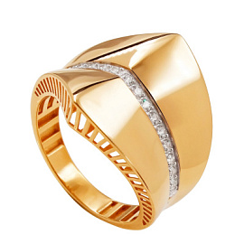 Кольцо кл4408-01 золото