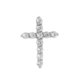 Крест декоративный 51-72-00257-400 серебро Крест