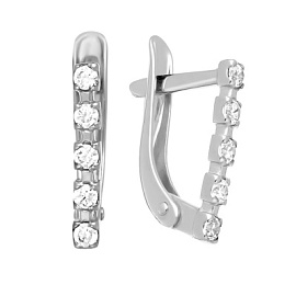Серьги дорожка с105035р серебро Дорожка
