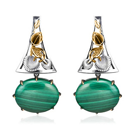 Серьги подвесные ER071477MLC-COV-L серебро