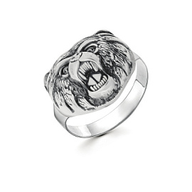 Печатка 90-01-3801-00 серебро Медведь
