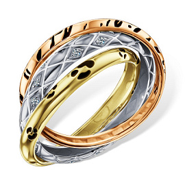 Кольцо 812788р золото Тринити