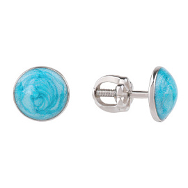 Серьги пусеты 2367405651-71 серебро Круг