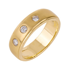 Кольцо обручальное 08100740583Ю золото