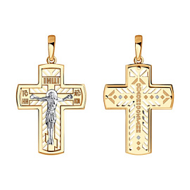 Крест христианский 51-131-01414-1 золото
