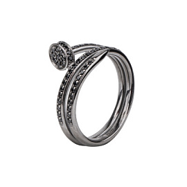 Кольцо К-3747чр416 серебро Картье Гвоздь