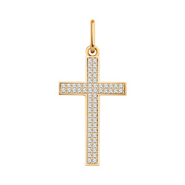 Крест декоративный 3135 золото