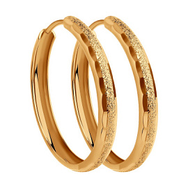 Серьги конго 140108 золото