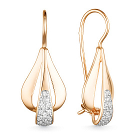 Серьги 40270300 золото