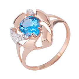 Кольцо К-0201 топ золото