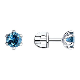 Серьги пусеты 92020457 серебро