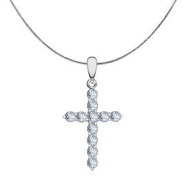 Крест декоративный ПДР0031В* серебро