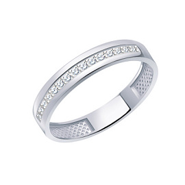 Кольцо обручальное s1901 серебро