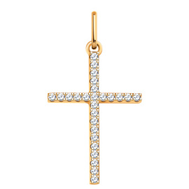 Крест декоративный 3291 золото