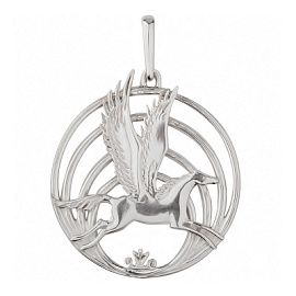 Подвеска ПЛ010-26 серебро Пегас