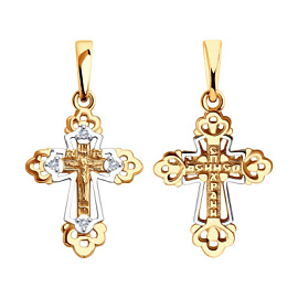 Крест христианский 51-131-01742-1 золото Полновесный