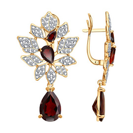 Серьги подвесные 93-320-00855-1 серебро