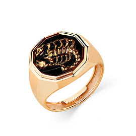 Печатка 001-0732-6000-012 золото Скорпион