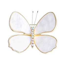 Брошь 261110100w ювелирный сплав Бабочка