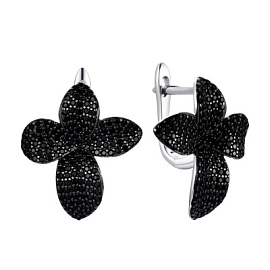 Серьги CZ-E01803-X-WB-X-X-B шп серебро Паскуале Бруни