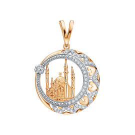 Подвеска религиозная мусульманская 3029241 золото