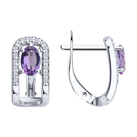 Серьги 92025333 серебро