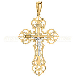 Крест христианский 3141 золото Полновесный