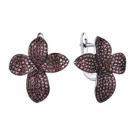 Серьги CZ-E01803-X-WB-X-X-DB серебро Паскуале Бруни