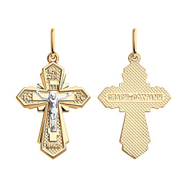 Крест христианский 51-131-01408-1 золото
