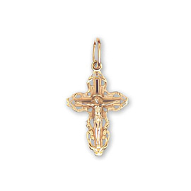 Крест христианский КР-061 золото Полновесный