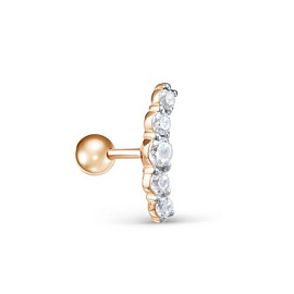 Пирсинг в ухо (трагус) 1905485 золото Дорожка