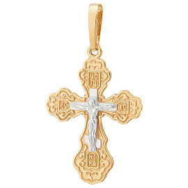 Крест христианский П15508 золото
